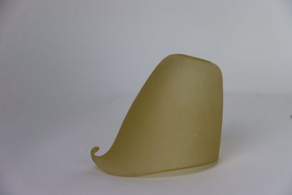 Tulipe en verre tiré à la pince.
Epoque Art...