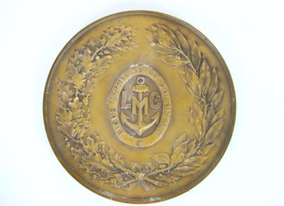 Ligue maritime et coloniale française.
Médaille...