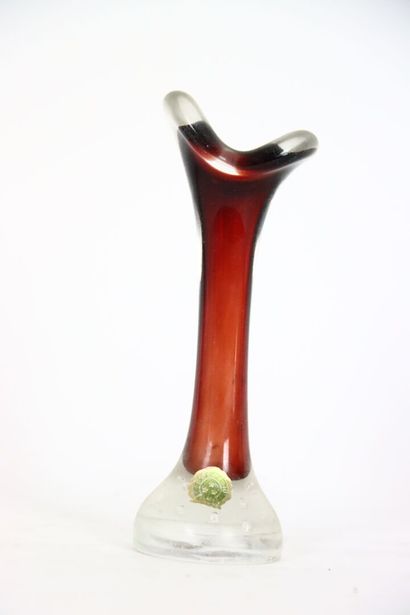 Murano.
Petit flacon en verre et paillettes...