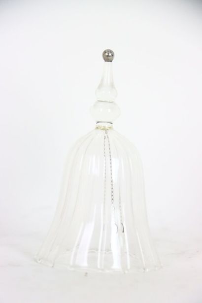 Murano.
Petit flacon en verre et paillettes...