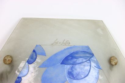 Loÿs LUCHA (XXe)
Suspension en verre moulé,...
