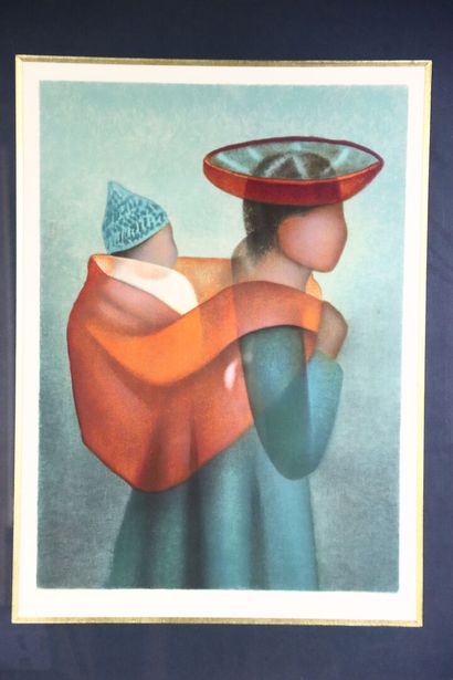 Louis TOFFOLI (1907-1999).
Paire de lithographies
Signée...