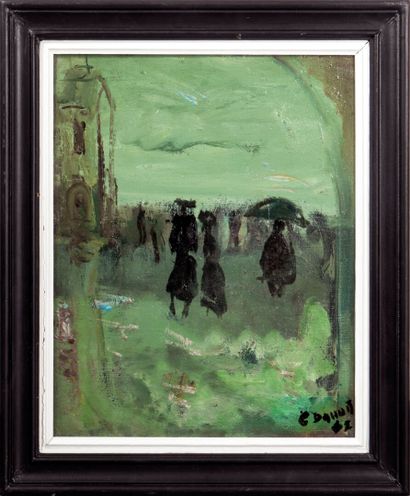 Gabriel DAUCHOT (1927-2003)
Personnages marchants...