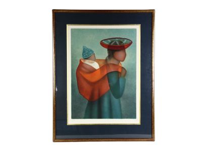 Louis TOFFOLI (1907-1999).
Paire de lithographies
Signée...