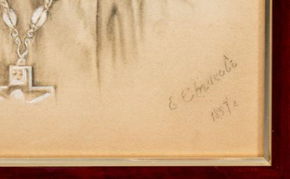 École russe du XXe siècle.
Portrait d'un...