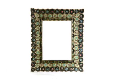 Miroir en bois doré à décor cloisonné de...