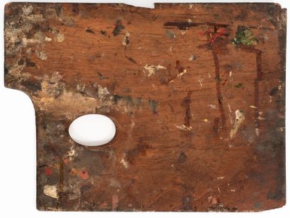 École française du XIXe.
Paysage 
Palette...