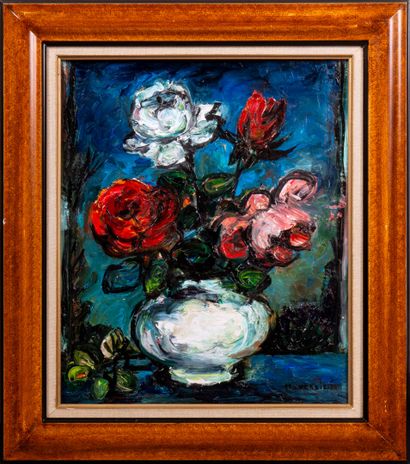 Maurice VERDIER (1919-2003)
Bouquet de fleurs.
Huile...