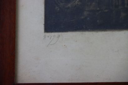 Camille Fonce (1867-1937).
Intérieur d'église.
Eau-forte.
Numéro...