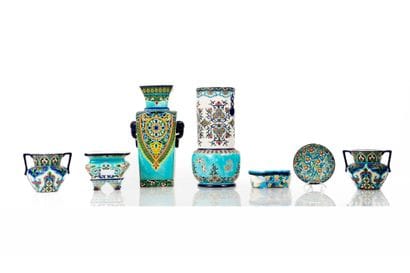 Manufacture of LONGWY.
Set of 19th-century...