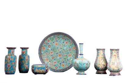 Manufacture of LONGWY.
Set of 19th-century...