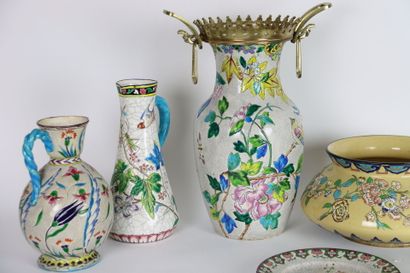Manufacture of LONGWY.
Set of earthenware...