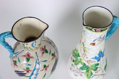 Manufacture of LONGWY.
Set of earthenware...