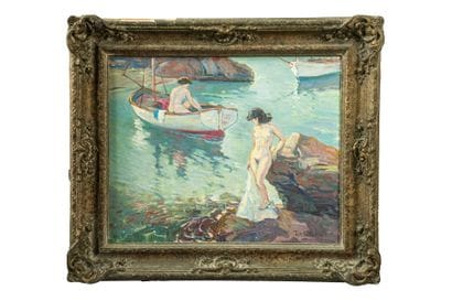 Tito CITTADINI (1886-1960) 
Les baigneuses
Huile...