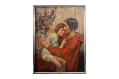 Georges ROUSSIN (1854-1941).
Femme vêtue...
