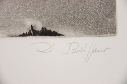 Dominique BRIFFAUT (1950-).
Traces de pas,...