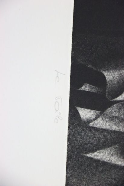 T. DONATELLA (1947-).
Le voile.
Gravure signée,...