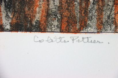 Colette PETTIER (1907-1983).
Soleil chassant...