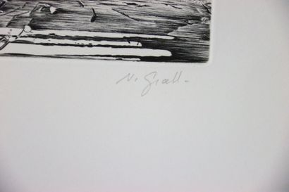 Nathalie GRALL (1961-).
Memento, 1991.
Gravure...