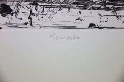 Nathalie GRALL (1961-).
Memento, 1991.
Gravure...