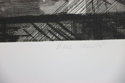 Pierre COLLIN (1956-).
Le réfectoire.
Gravure...
