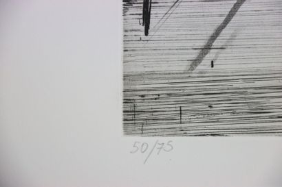 Pierre COLLIN (1956-).
Le réfectoire.
Gravure...