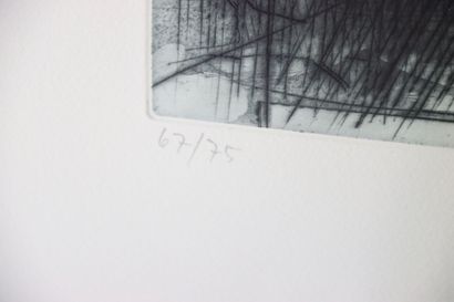 Miodrag Djuric dit DADO (1933-2010).
Composition.
Gravure...