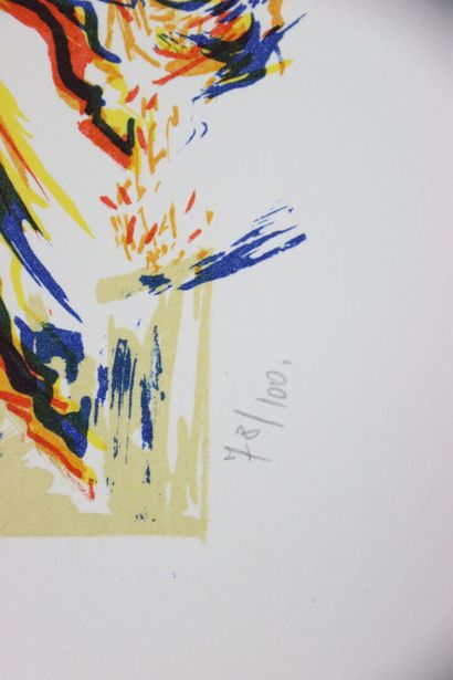 Didier GRASIEWICZ (1951-).
Bataille.
Lithographie...