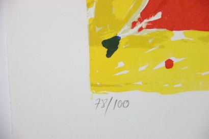 Daniel Humair
Composition.
Lithographie signée,...