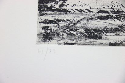 Michel QUERIOZ (1953-).
Composition.
Gravure...