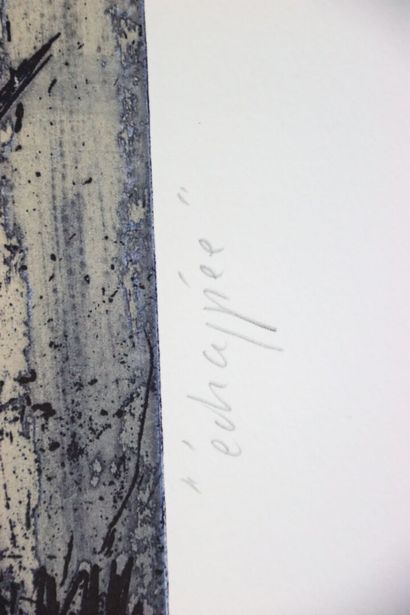 Maud GREDER (1946-).
Échappée., 1995.
Gravure...