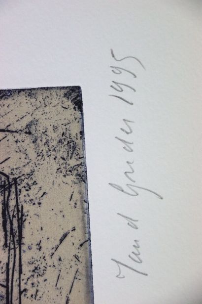 Maud GREDER (1946-).
Échappée., 1995.
Gravure...