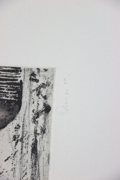 Michel QUERIOZ (1953-).
Composition.
Gravure...