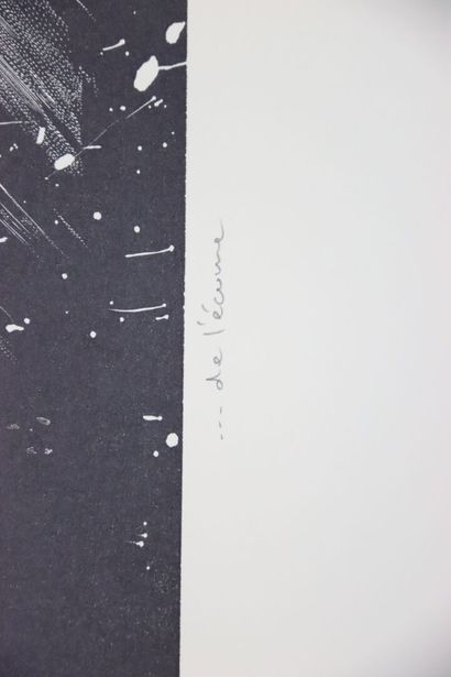 Jean Marcel BERTRAND (XXè).
... de l'écume.
Lithographie...
