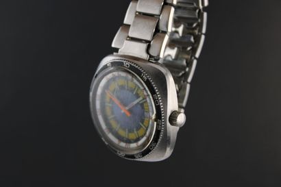PROVHOR. 
Montre bracelet chromée. Boitier...