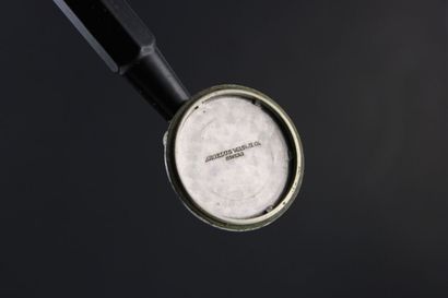 ANGELUS. 
Montre bracelet chromée. Boitier...