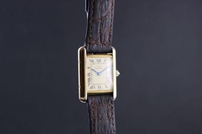 CARTIER Tank Must
Montre bracelet en vermeil....
