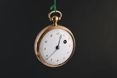 ANONYME
Montre coq en or rose 18k. Boitier...