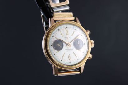 RECO
Montre chronographe bracelet plaqué...