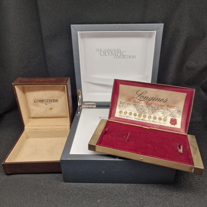 LONGINES
Réunion de trois écrins comprenant...