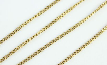 Chaîne en or jaune 18K (750/1000) mailles...