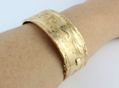 Bracelet en or jaune 18K (750/1000) type...
