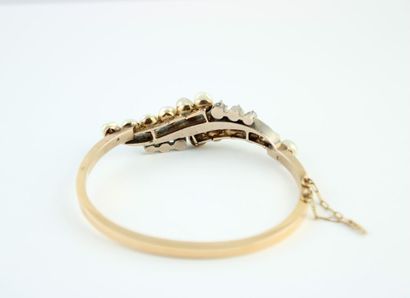 Bracelet ancien en or jaune 18K (750/1000)...