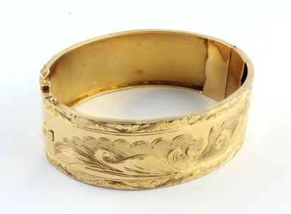 Bracelet en or jaune 18K (750/1000) type...