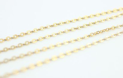 Chaîne en or jaune 18K (750/1000) mailles...