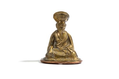 VIETNAM, XIXe SIÈCLE
Sujet en bronze doré...