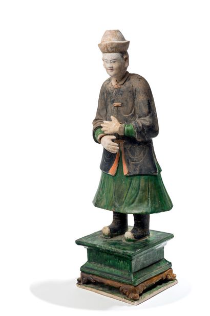CHINE, Époque Ming (XVIIe siècle)
Dignitaire...