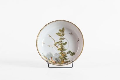 Petit plateau en porcelaine du XVIIIe siècle,...
