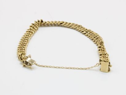 American link bracelet in 18K (750/1000)...