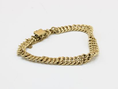 American link bracelet in 18K (750/1000)...